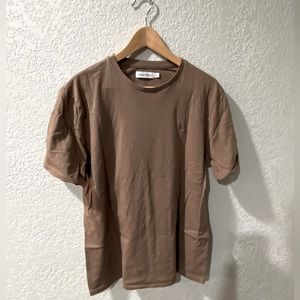 Calvin Klein logo t shirt in brown